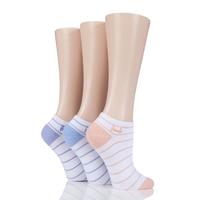 Ladies 3 Pair Pringle Plain and Patterned Secret Socks