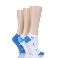 Ladies 3 Pair Pringle Plain and Patterned Secret Socks