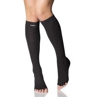 ladies 1 pair toesox scrunch half toe organic cotton knee high socks