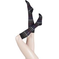 Ladies 1 Pair Trasparenze Cinabro Multi Striped Knee High Socks