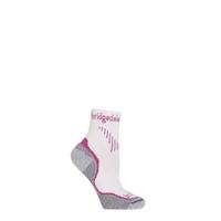 Ladies 1 Pair Bridgedale Qw-ik Road Running Merino Wool Coolmax Socks