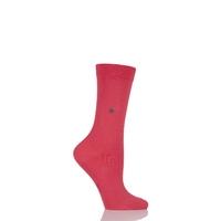 Ladies 1 Pair Burlington Lady Plain Cotton Socks