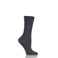 ladies 1 pair burlington lady plain cotton socks