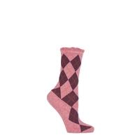 ladies 1 pair burlington ladywell diamond socks