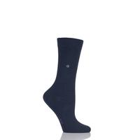 Ladies 1 Pair Burlington Lady Plain Cotton Socks