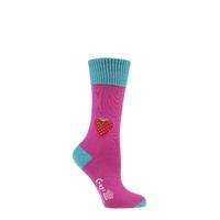 Ladies 1 Pair Corgi 100% Cotton Strawberry Socks