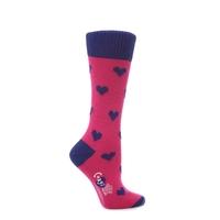 Ladies 1 Pair Corgi 100% Cotton Hearts Socks