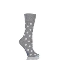 Ladies 1 Pair Corgi Fine Gauge Cotton Daisy Patterned Socks