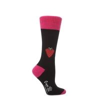 Ladies 1 Pair Corgi 100% Cotton Strawberry Socks