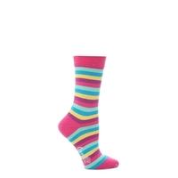 Ladies 1 Pair Corgi Striped Fine Cotton Socks