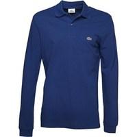 Lacoste Mens L1212 Original Long Sleeve Polo Ocean