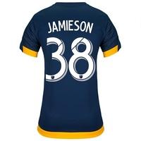 LA Galaxy Away Shirt 2017-18 - Womens with Jamieson 38 printing, Navy