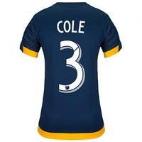 LA Galaxy Away Shirt 2017-18 - Womens with Cole 3 printing, Navy