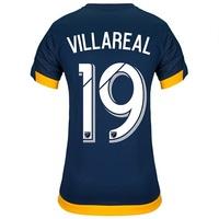 LA Galaxy Away Shirt 2017-18 - Womens with Villarreal 19 printing, Navy