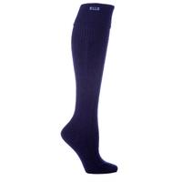 ladies 1 pair elle wool ribbed knee high socks with cuff