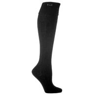 ladies 1 pair elle wool ribbed knee high socks with cuff