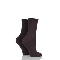 ladies 2 pair elle organic cotton socks