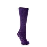 ladies 1 pair elle supersoft home socks with non slip sole