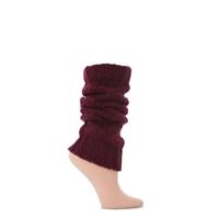 Ladies 1 Pair Elle Chunky Cable Knit Leg Warmers