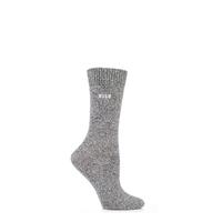 Ladies 1 Pair Elle Tweed Style Boot Socks