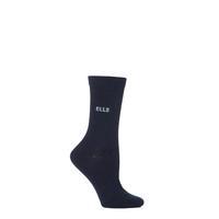 ladies 1 pair elle wool viscose plain socks