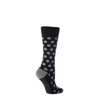 Ladies 1 Pair Elle Wool & Viscose Spotty Slipper Socks