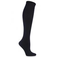 Ladies 2 Pair Elle Plain Cotton Knee Highs