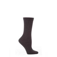 ladies 1 pair elle wool viscose plain socks