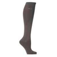 Ladies 2 Pair Elle Plain Bamboo Knee Highs