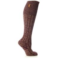 ladies 1 pair elle mixed mouline knee high socks