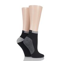 Ladies 2 Pair Elle Sport Non-Cushioned Anklet Socks