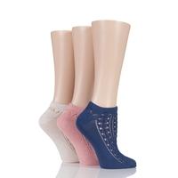 Ladies 3 Pair Elle Soft Pelerine Trainer Socks