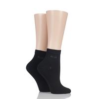 ladies 2 pair elle bamboo anklet socks