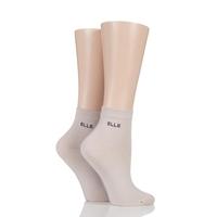 Ladies 2 Pair Elle Bamboo Anklet Socks