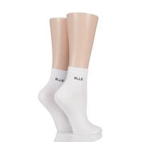 Ladies 2 Pair Elle Bamboo Anklet Socks