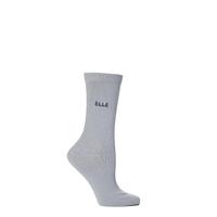 ladies 1 pair elle wool viscose plain socks