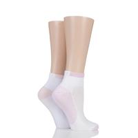 ladies 2 pair elle sport non cushioned anklet socks