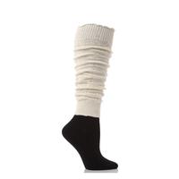 ladies 1 pair elle fine cable knit leg warmers