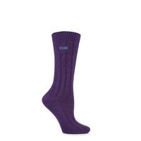 ladies 1 pair elle wool ribbed boot socks