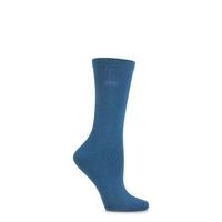 Ladies 1 Pair Elle Wool & Viscose Plain Socks