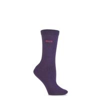 ladies 1 pair elle wool viscose plain socks