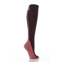 Ladies 1 Pair Elle Back Seam Bow Knee High Socks