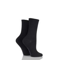 Ladies 2 Pair Elle Organic Cotton Socks