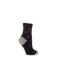 Ladies 1 Pair Elle Dotty Angora Bed Socks