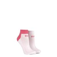 ladies 2 pair elle sports cushioned ankle socks