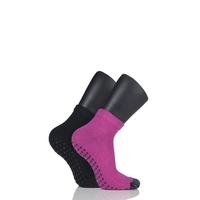 ladies 2 pair elle sport toeless yoga socks