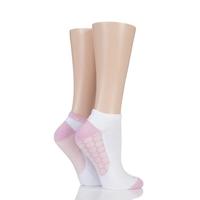 Ladies 2 Pair Elle Sport Cushioned Bamboo Trainer Socks