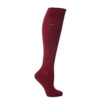 ladies 1 pair elle wool viscose plain knee high socks