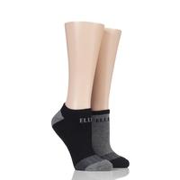 Ladies 2 Pair Elle Sport Cushioned No-Show Socks