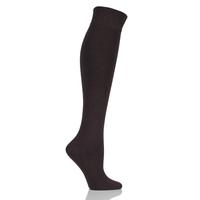 ladies 1 pair elle organic cotton knee high socks